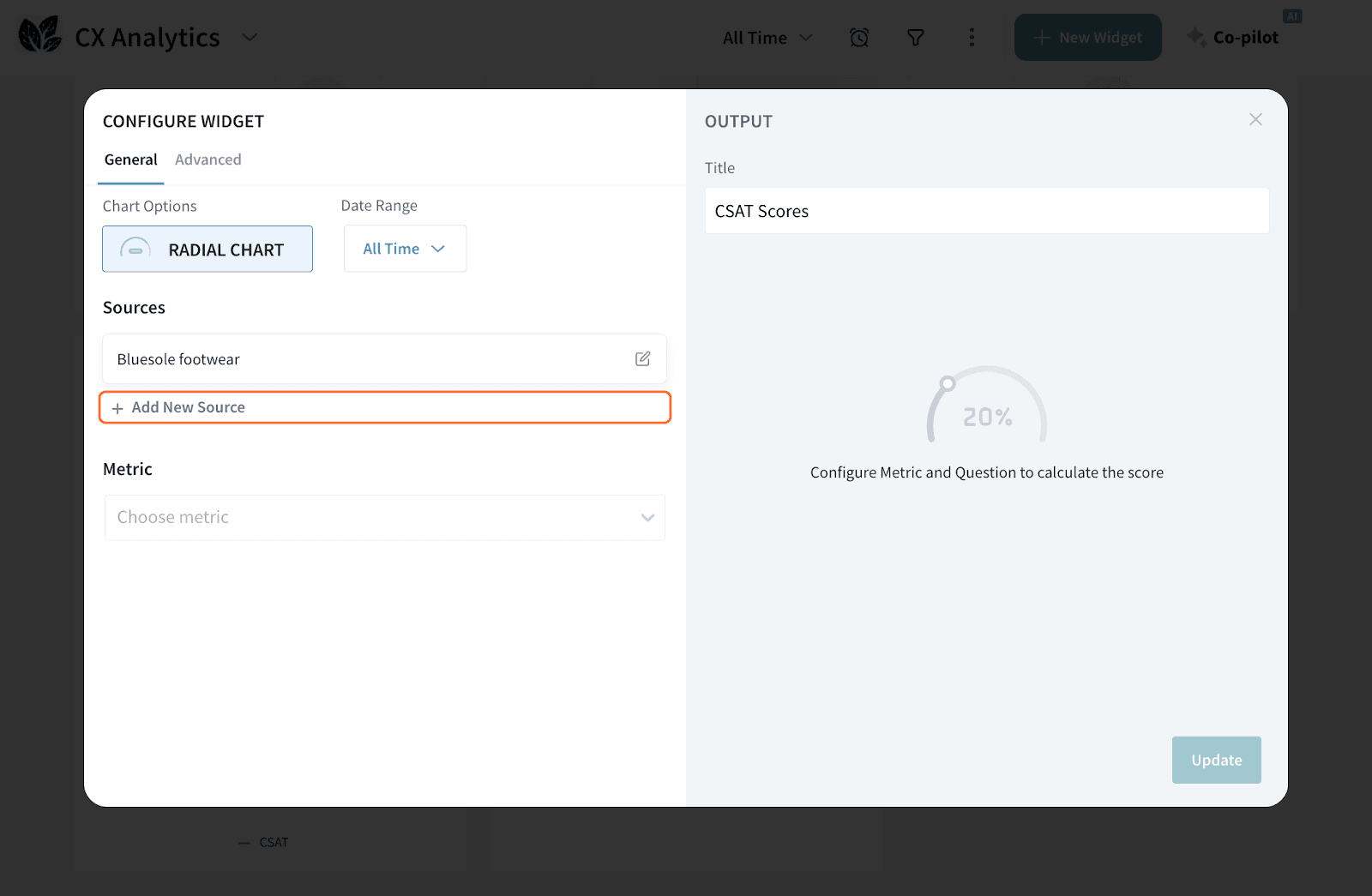 Click on Configure Widget…