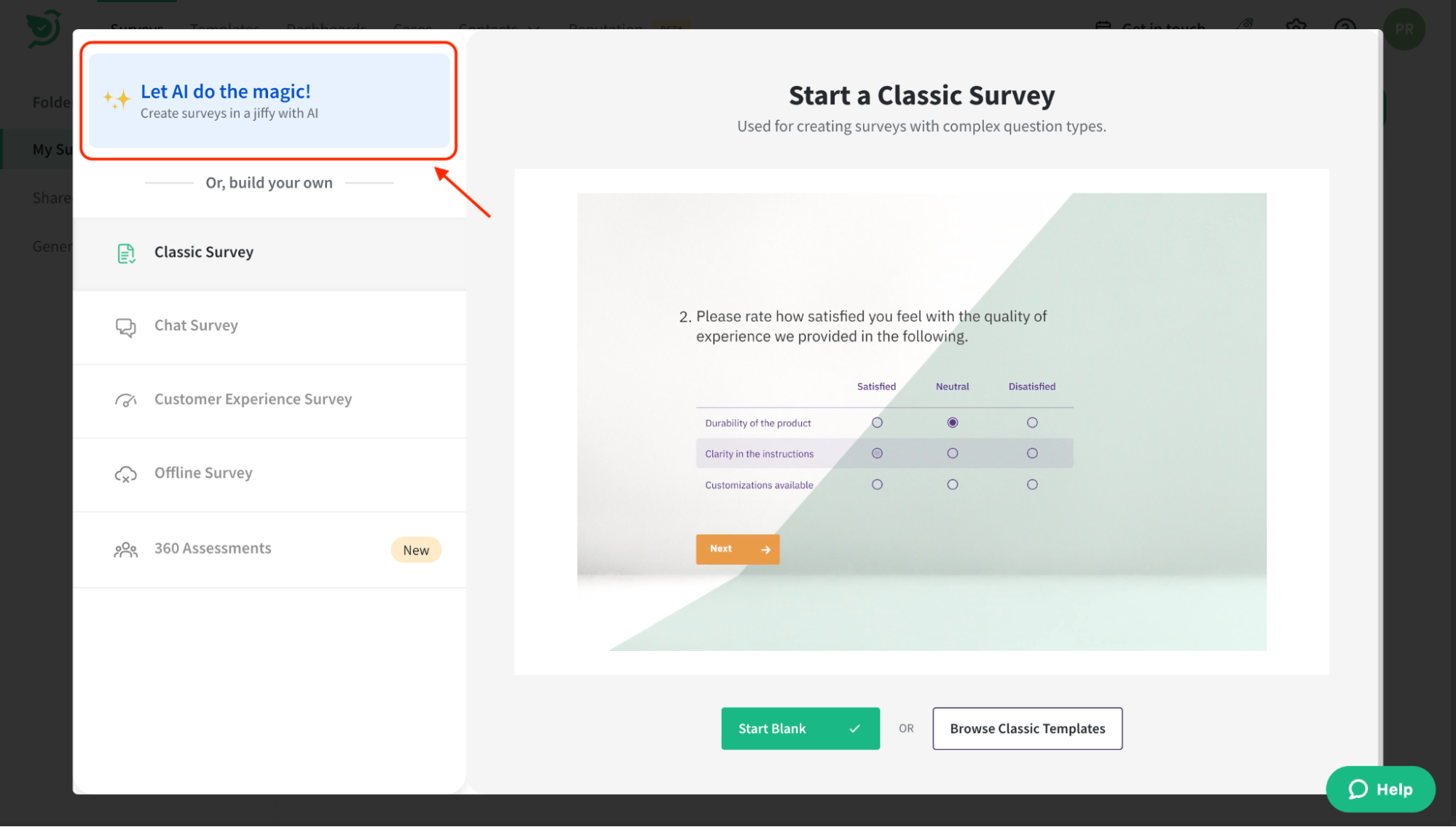 ai surveys - SurveySparrow